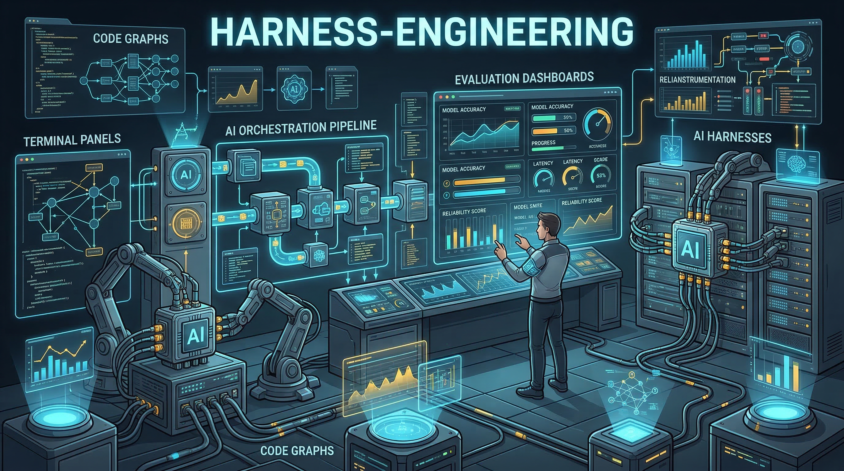 Harness engineering 主视觉图